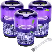 Vacuum Filters Replacement for Dyson V11 Torque Drive V11 Animal V11 Extra, Replacement Part # 970013-02, 3 Pack