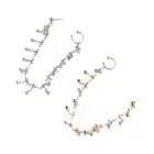 Fake Nostril Piercing Clip Nose Clip Rings Long Chain Earring Girls