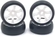4Pcs Hard Plastic Drift Tire Tyre Wheel for Wltoys 284131 K969 K989 P929 Mini-Z Mini-Q Mini-D 1/28 RC Car Upgrades Parts