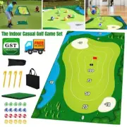 Golf Mat Set Indoor Casual Golf Hitting Mats Golf Putting Royale Golf Game