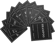 Alipis Waterproof Labels for Bottles, 12pcs Shampoo Conditioner Dispenser Label Lotion Bottle Stickers Bathroom Hand Soap Label Stickers Black