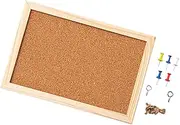 Generic Modern Rectangular Cork Board, 20x30cm, Pin Decoration, Photo Notice Board, Kitchen Cork Board, as described