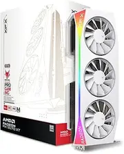 XFX Mercury AMD Radeon RX 9070XT OC Magnetic Air White Edition with RGB 16GB GDDR6 HDMI 3xDP, AMD RDNA 4 RX-97TMARGW9