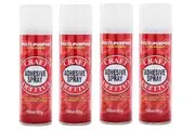 4PCE Adhesive Multipurpose Spray Office Central Acid Free Strong Bond 150ml