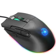 A905 Wired Mouse RGB Backlight 7200dpi Six-speed Adjustable Game Office Mouse