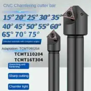 Metal Chamfering Cutter Bar 45 Degrees Tools Holder Steel CNC Machine Parts