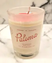 Paloma Pink Grapefruit, Agave & Salt Scented Candle, New!