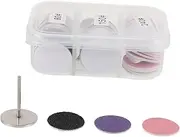 1 Box Foot Dead Skin Sand Sheet Scrubber Device Adjustable Electronic Calluses Sander Feet Machine Disc Gel Manual Reusable Scrapper Cuticle Earth Pad Sandpaper Drill Electric Pie