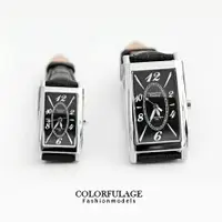 在飛比找樂天市場購物網優惠-Valentino范倫鐵諾 切割美學經典格紋皮革手錶腕錶對錶