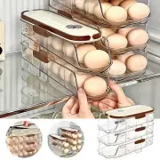 Portable Egg Holder For Fridge Organizer And Egg Storage Auto Rolling Egg