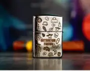 Zippo Lighter Smiley Face Skull Windproof Gift