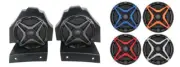 SSV Works Rear Seat Speaker Pods With Orange Grills For Polaris Slingshot 15-21