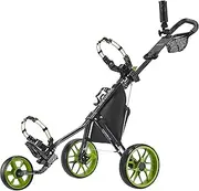 CaddyTek 11.5 v3 Superlite Deluxe 3-Wheel Golf Buggy/Push Cart - 1 Year Australian Warrant (Lime)