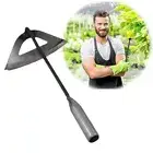 1x All steel Hardened Hollow Hoe Handheld Weeding Rake Planting Farm Vegetables