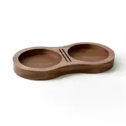 51/53/58MM Walnut Coffee Tamper Mat Stand Base & Filter Holder Tool