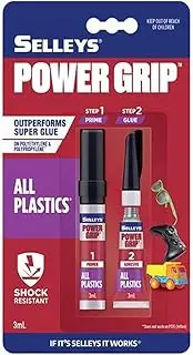 Selleys 102025 Power Grip All Plastics, 3 ml
