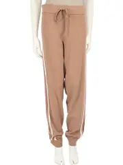 Weekend Max Mara Beige Viscose Knit Joggers