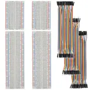 Breadboard and Jumper Wires Kit Include 830 Tie Points Breadboard 400 Tie Poi...