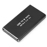 MSATA to USB 3.0/3.1 SSD Enclosure External HD Hard Drive Disk Box Storage Mini Sata SSD Case Adapte As Shown