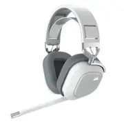 Corsair CA-9011236-AP HS80 RGB Wireless White- Dolby Atoms, 50mm Driver, Ultra comfort, Hyper