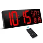 Large Digital Wall Clock with Remote Control, 16.5 Inch LED Large Display Cou...