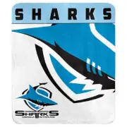 Cronulla Sharks Polar Fleece Throw