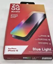 ZAGG iPhone 15 Glass VisionGuard Blue Light Screen Protector