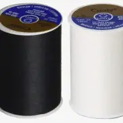 StitchMaster Duo: 2-Pack Black & White All-Purpose Thread - 400 Yards Each