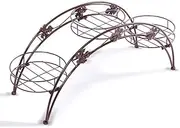 Levede Rack Corner Planter Shelf Outdoor Indoor Metal Flower Pots Plant Stand, 78.5 cm x 24 cm x 27 cm Size