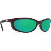 Costa Fathom Tortoise Frame Sunglasses w/Green Mirror 580G Lens 06S9058-90580961