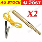 2X Car Auto Circuit Fuse Voltage Tester Test Light Probe Pen Pencil DC 6V-24V