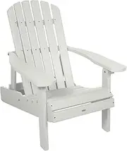 Bahia Verde Cape Folding and Reclining Adirondack Chair, Standard, Coconut White