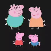 Pre Cut Peppa pig Edible image/ Peppa pig family/ Peppa family cake topper