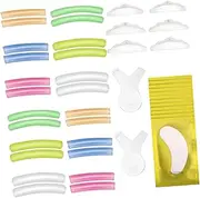 [Healeved] 1set Eyelash Mat Suit Eyelash Extension Tool Plush Pencil Bag Eyelash Curling Gasket Lash Tools for Eyelash Extensions Lash Lift Rods Lash Lifting Shield Pads