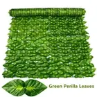Artificial Privacy Fence Screen Faux Ivy Leaf Hedges 200/100Cm Long Leaf Fence P