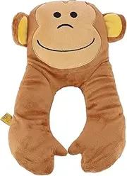[Go Travel] Go-Travel Kids Monkey Flat Neck Travel Pillow, Brown