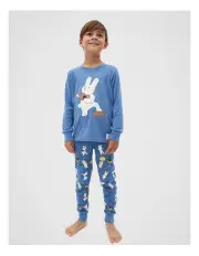 [Seed Heritage] Bunny Pyjama in Moody Blue