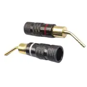 Banana Connectors Plug Gold Plated Speaker Plug Connectors for Speaker Wire