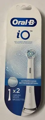 Authentic, Oral B, iO, Ultimate Clean, Replacement Heads, Two Pack, White