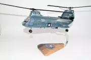 HC-8 Dragon Whales CH-46 Model, 1/38 (14") Scale, Mahogany, Phrog, Navy