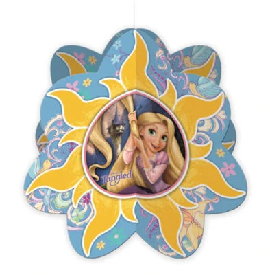 Disney Tangled Princess RAPUNZEL Birthday party HANGING 3D DECORATION 1pc 12"