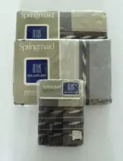 VTG. NIP Springmaid Bill Blass Non Iron Percale Silk Shantung Twin Sheet Set