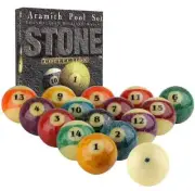 ARAMITH BELGIAN STONE POOL BALL SET, REALLY NEAT! FREE US SHIPPING