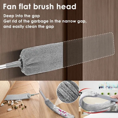 Feather Duster Bendable Scratch Free Microfiber Duster with 16-98" jeISK