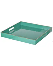 R16 Home Turquoise Mimosa Square Tray