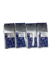 Staedtler Math Set 10 Piece Drawing Measuring Tool Protractor Compass (4 Pack)