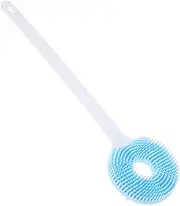 WOFASHPURET Silicone Back Scrubber with Long Handle Exfoliating Scrubber Shower for Men Soft Bristles for Gentle Cleansing for Hard to Reach Areas