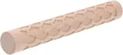 UTHCLO Clay Texture Roller Wooden Baking Rolling Pin for Pottery and Crafting Textured Rolling Pin for Unique Patterns Easy to Use Pottery Tool with Comfortable Grip for Artists and