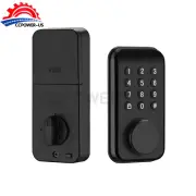 Fit Smart Door Lock Keyless Entry w/ Keypad, Fingerprint, APP Control IP65 Black