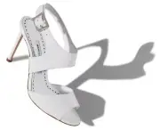 $795 NEW Manolo Blahnik BURLA 105 Calf Patent Leather Sandals Heels Shoes 40.5